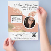 Noteerbare mobiele services Fotoroze QR FLYER (Hand)