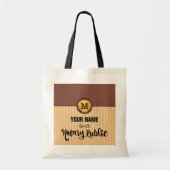 Noteerbare naam van het Public Gold Seal Monogram  Tote Bag (Voorkant)