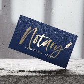 Noteerbare overheidsleningagent Modern Navy & Gold Visitekaartje