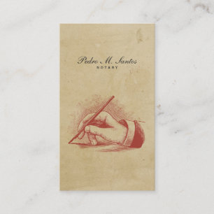 Noteerbare  pen met eenvoudige handschoenen Profes Visitekaartje