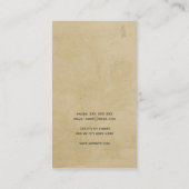 Noteerbare  pen met eenvoudige handschoenen Profes Visitekaartje (Achterkant)