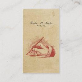 Noteerbare  pen met eenvoudige handschoenen Profes Visitekaartje