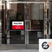 Noteerbare publieke, BrightStor Black & White-Sjab Raamsticker (Kantoordeur)