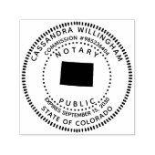Noteerbare publieke colorado  zelfinktende stempel (Design)