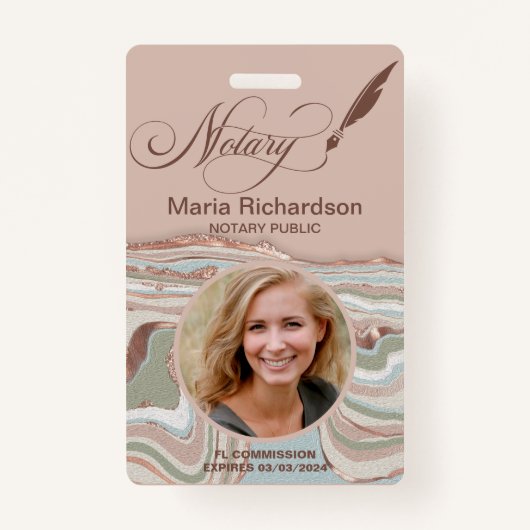 Noteerbare publieke lening Ondertekening foto-naam Badge (Voorkant)