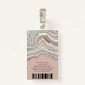 Noteerbare publieke lening Ondertekening foto-naam Badge (Achterkant met clip)