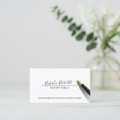 Noteerbare publieke minimalistische handtekeningen visitekaartje (Staand voorkant)