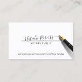 Noteerbare publieke minimalistische handtekeningen visitekaartje (Voorkant)