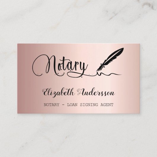 Noteerbare roos goudblauw QR-code Visitekaartje (Voorkant)