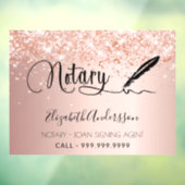 Noteerbare roos goudbrij raamsticker (Vel 3)