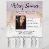 Noteerbare services Roze Gold Glitter Tear Off Fot Flyer (Voorkant)