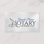 Noteerbare Typografie-quill-pen Visitekaartje (Voorkant)