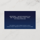 Noteerbare Typografie-quill-pen Visitekaartje (Achterkant)