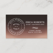 Noteerbare zegelstang-agent Brown Ombre Visitekaartje (Voorkant)