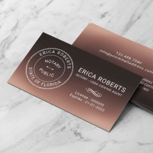 Noteerbare zegelstang-agent Brown Ombre Visitekaartje