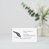 Noteerdoether Quill Nib Visitekaartje (Staand voorkant)