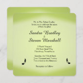 Noteert Music Wedding Invitation Kaart (Voorkant / Achterkant)
