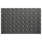 Noteert zwart en wit.Musical Modern. Belettering Stof (Fat Quarter)