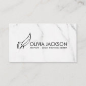 Noteervulpen en inkt visitekaartje (Voorkant)