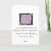 Notekraker-twee Jonge Ballerina's spreken-341 Feestdagen Kaart (Achterkant)