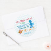 Noten Allergie Alert Superhero Boy Stickers (Envelop)