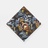 Noten en Bolts Pop Art Square Servet (Hoek)