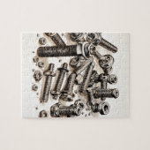 Noten en bouten puzzel legpuzzel (Horizontaal)