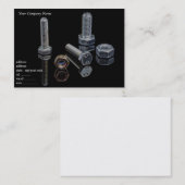 Noten en bouten visitekaartje (Voorkant / Achterkant)