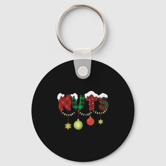 Noten kastanjes kerst Koppels matching Sleutelhanger (Voorkant)