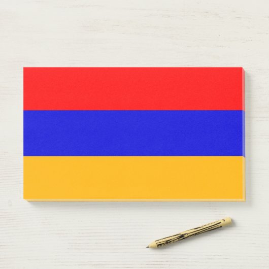 Noten met vlag van Armenië Post-it® Notes (Op bureau)