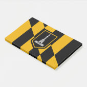Noten met vlag van Baltimore City, Maryland, Veren Post-it® Notes (Schuin)