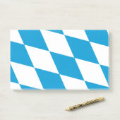 Noten met vlag van Beieren, Duitsland Post-it® Notes (Op bureau)