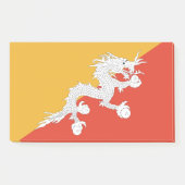 Noten met vlag van Bhutan Post-it® Notes (Voorkant)