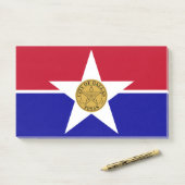 Noten met vlag van Dallas, Verenigde Staten Post-it® Notes (Op bureau)