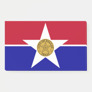 Noten met vlag van Dallas, Verenigde Staten Post-it® Notes