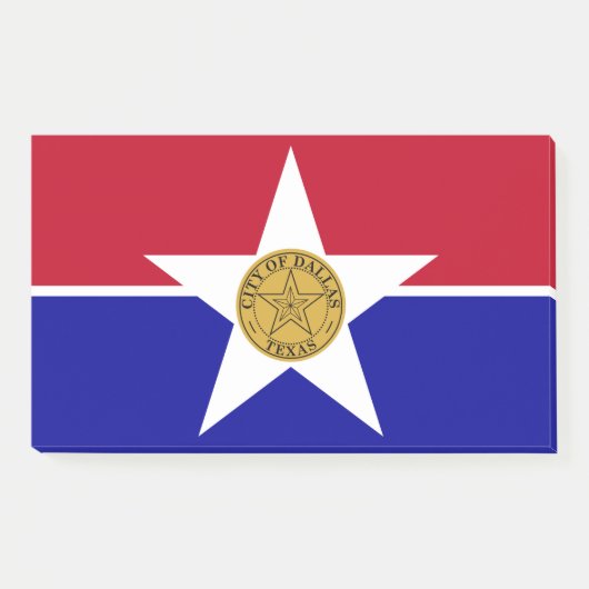 Noten met vlag van Dallas, Verenigde Staten Post-it® Notes (Voorkant)