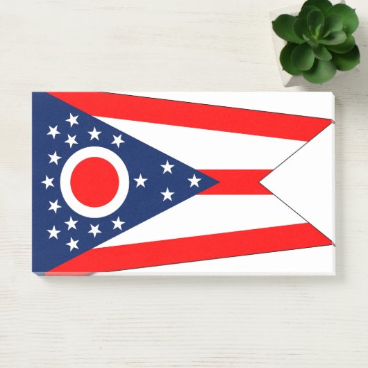Noten met vlag van de staat Ohio, Verenigde Staten Post-it® Notes (Kantoor)