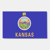 Noten met vlag van Kansas, Verenigde Staten van Am Post-it® Notes (Voorkant)