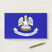 Noten met vlag van Louisiana, VS Post-it® Notes (Op bureau)