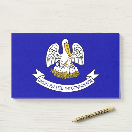 Noten met vlag van Louisiana, VS Post-it® Notes (Op bureau)