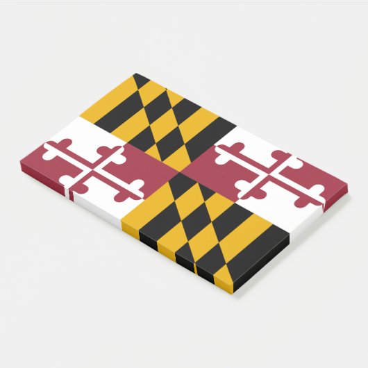 Noten met vlag van Maryland, VS Post-it® Notes (Schuin)