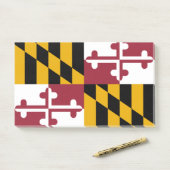 Noten met vlag van Maryland, VS Post-it® Notes (Op bureau)