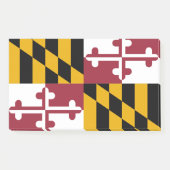 Noten met vlag van Maryland, VS Post-it® Notes (Voorkant)
