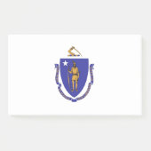 Noten met vlag van Massachusetts, Verenigde Staten Post-it® Notes (Voorkant)