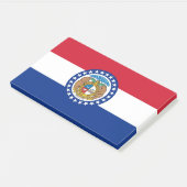 Noten met vlag van Missouri, Verenigde Staten van  Post-it® Notes (Schuin)