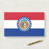 Noten met vlag van Missouri, Verenigde Staten van  Post-it® Notes (Op bureau)