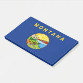 Noten met vlag van Montana, Verenigde Staten Post-it® Notes (Schuin)