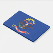 Noten met vlag van North Dakota, Verenigde Staten  Post-it® Notes (Schuin)