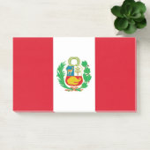 Noten met vlag van Peru Post-it® Notes (Kantoor)