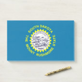 Noten met vlag van South Dakota, Verenigde Staten  Post-it® Notes (Op bureau)